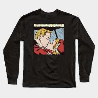 Comic Book Romance - Betty & Brad No 3 Long Sleeve T-Shirt